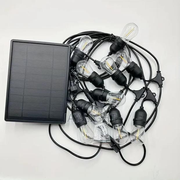 Solar String Lights Outdoor LED Edison Bulb 17mtrs 30bulbs