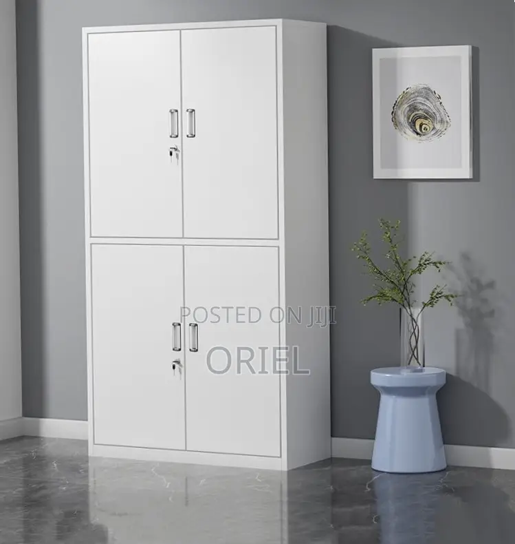 Steel Lockable 4-Door Cabinet : Office Steel Documents Cabinet