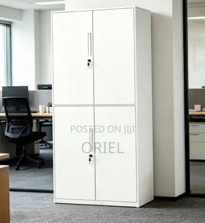 Steel Lockable 4-Door Cabinet : Office Steel Documents Cabinet