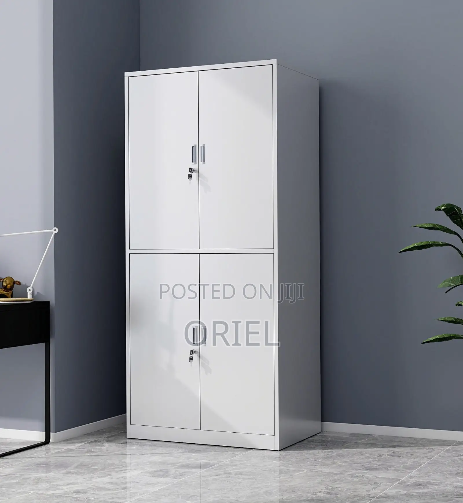 Steel Lockable 4-Door Cabinet : Office Steel Documents Cabinet