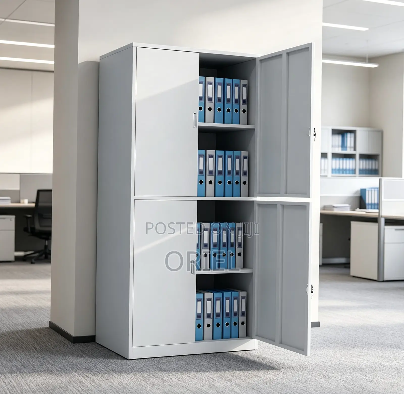 Steel Lockable 4-Door Cabinet : Office Steel Documents Cabinet