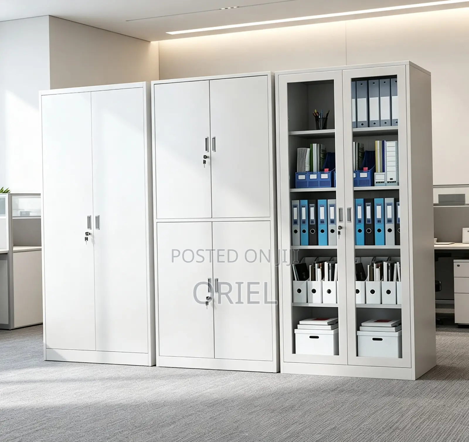 Steel Lockable 4-Door Cabinet : Office Steel Documents Cabinet