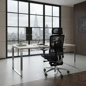 Office Chairs; Executive Modern Orthopedic Chair With Fold Footrest