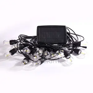 String Lights With Bulbs Led Edison Solar Powered Outdoor Waterproof