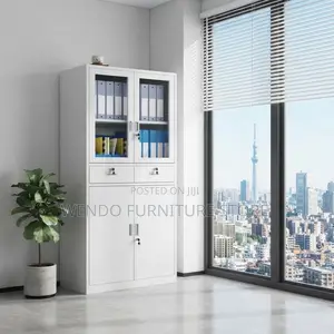 Office Cabinet; Gray Filing Modern Office Storage Cabinet