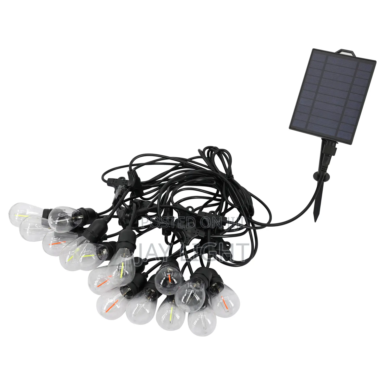 Solar String Lights With 17mtr 30Pcs Bulbs Garden Decorative Lighting