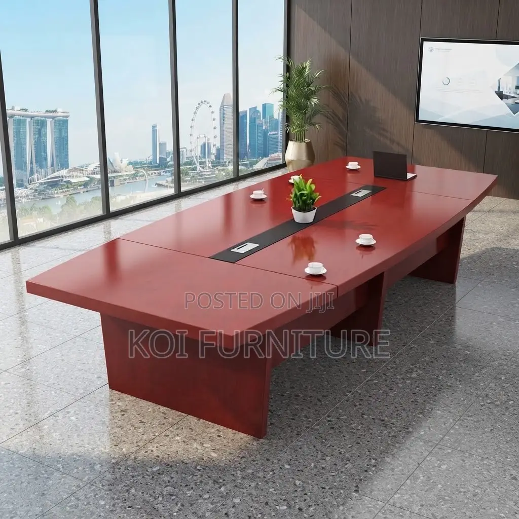 Boardroom Table; 3 Meters Mahogany Executive Modern Boadroom Table