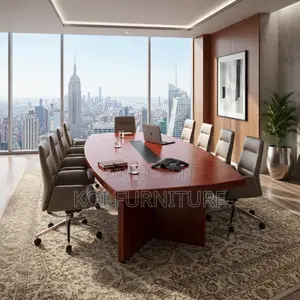 Boardroom Table; 3 Meters Mahogany Executive Modern Boadroom Table