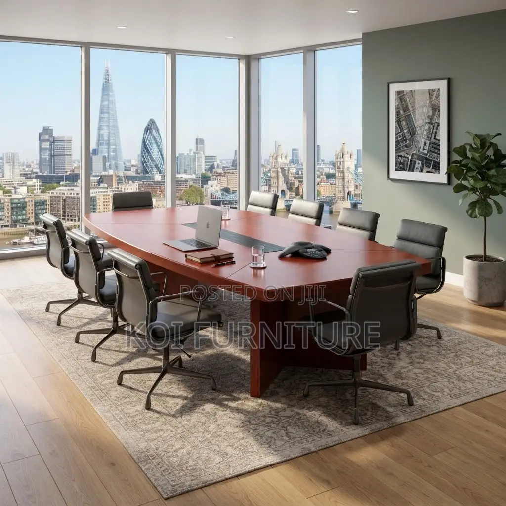 Boardroom Table; 3 Meters Mahogany Executive Modern Boadroom Table