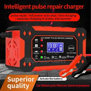 12v Intelligent Pulse Repair Battery Charger + Maintainer