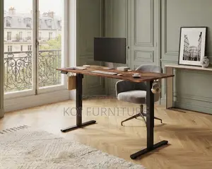 Office Desk; 1.2 Meter Electric Powered Adjustable Office Studio Desk