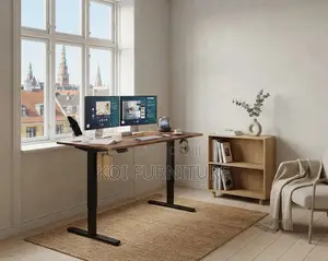 Office Desk; 1.2 Meter Electric Powered Adjustable Office Studio Desk