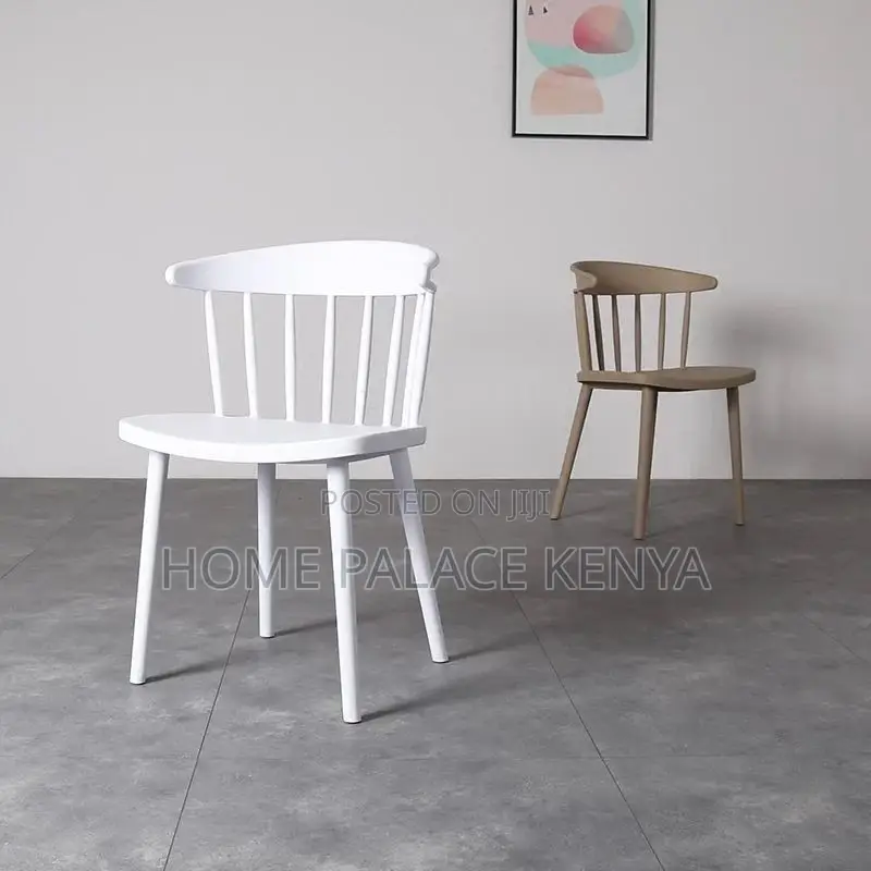 Dining Chair; Elegant Plastic Stackable Dining Chair for Homes