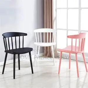 Dining Chair; Elegant Plastic Stackable Dining Chair for Homes