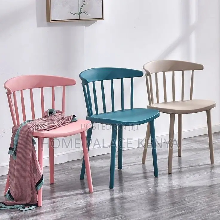 Dining Chair; Elegant Plastic Stackable Dining Chair for Homes