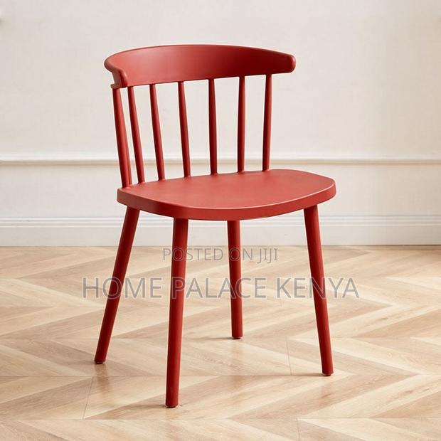 Dining Chair; Elegant Plastic Stackable Dining Chair for Homes - thumbnail 8