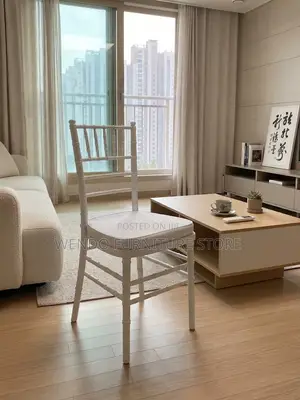 Home Chairs; Armless Modern White Indoor Modern Events Chairs