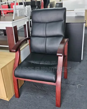Executive Office Chairs With Wooden Finishing