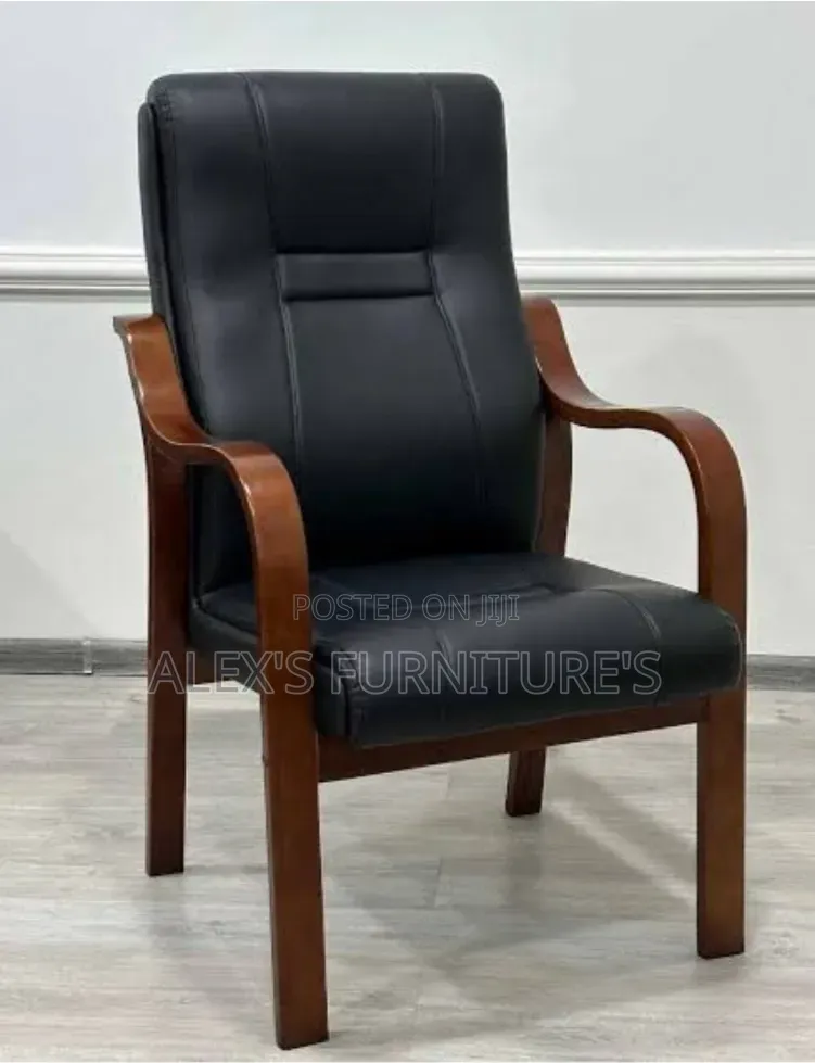 Executive Office Chairs With Wooden Finishing