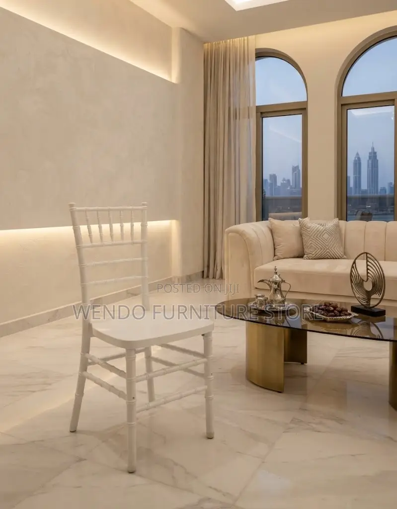 Home Chairs; Armless Modern White Indoor Modern Events Chairs