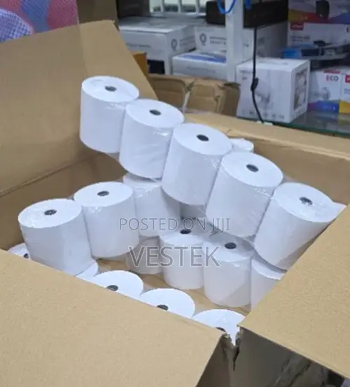 Premium POS Thermal Paper Rolls – 80mm Width for Receipt Printers