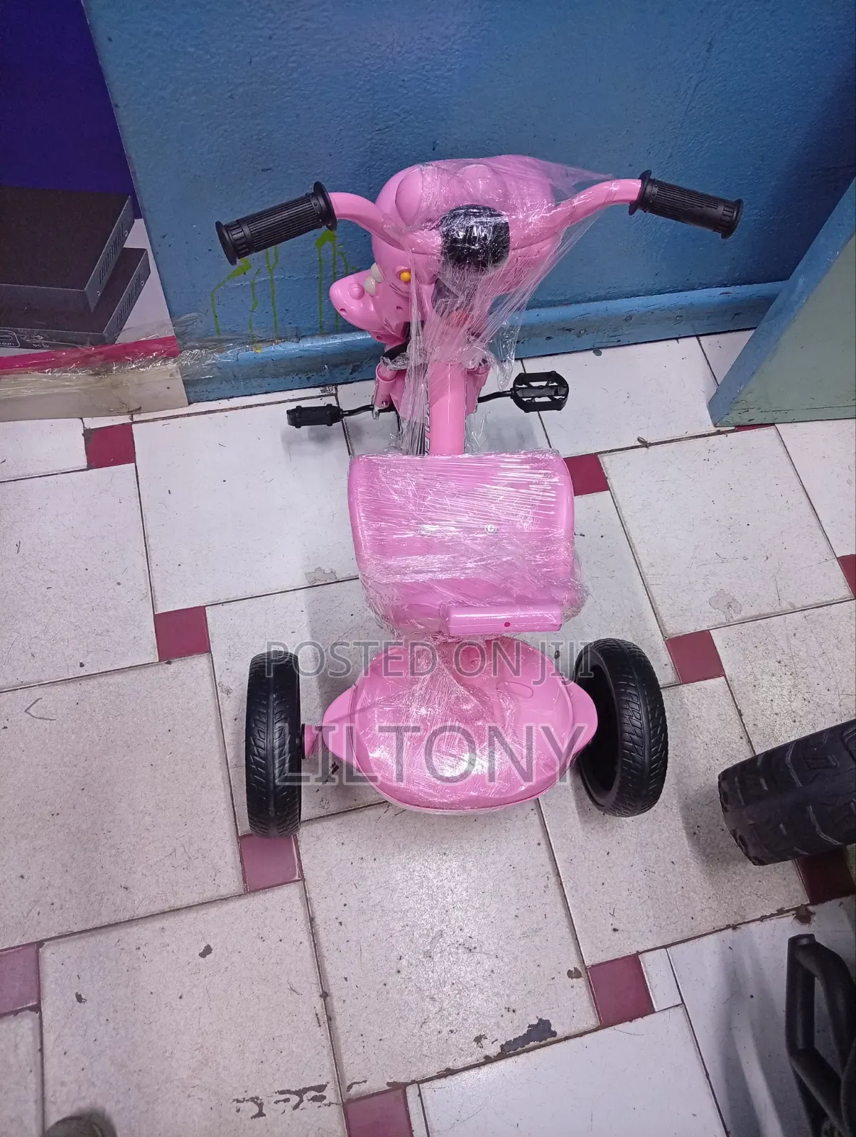 Pink Tricycles With Music+rubber Wheels