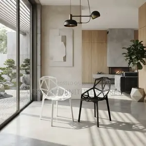 Home Chairs; Home Balcony Dining Plastic Armless Chairs