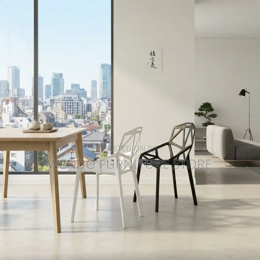 Home Chairs; Home Balcony Dining Plastic Armless Chairs