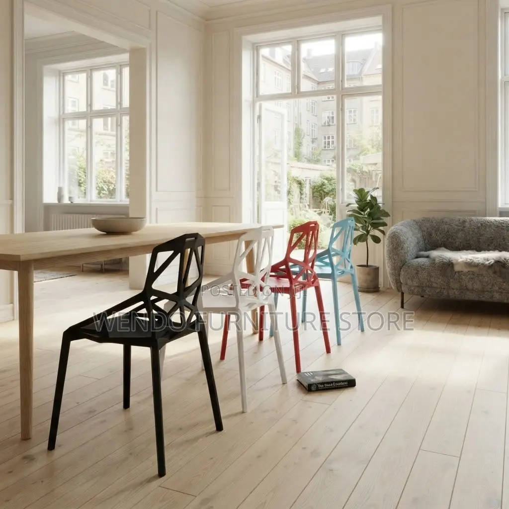 Home Chairs; Home Balcony Dining Plastic Armless Chairs