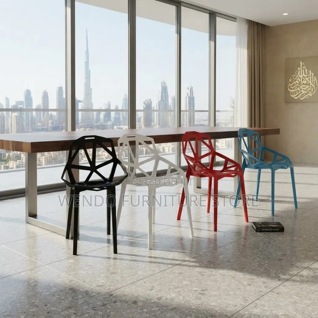 Home Chairs; Home Balcony Dining Plastic Armless Chairs