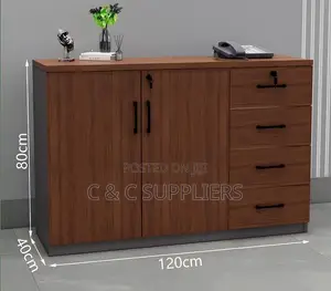2-Door File Credenza With Drawers