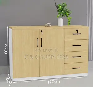 2-Door File Credenza With Drawers