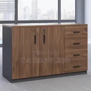 2-Door File Credenza With Drawers