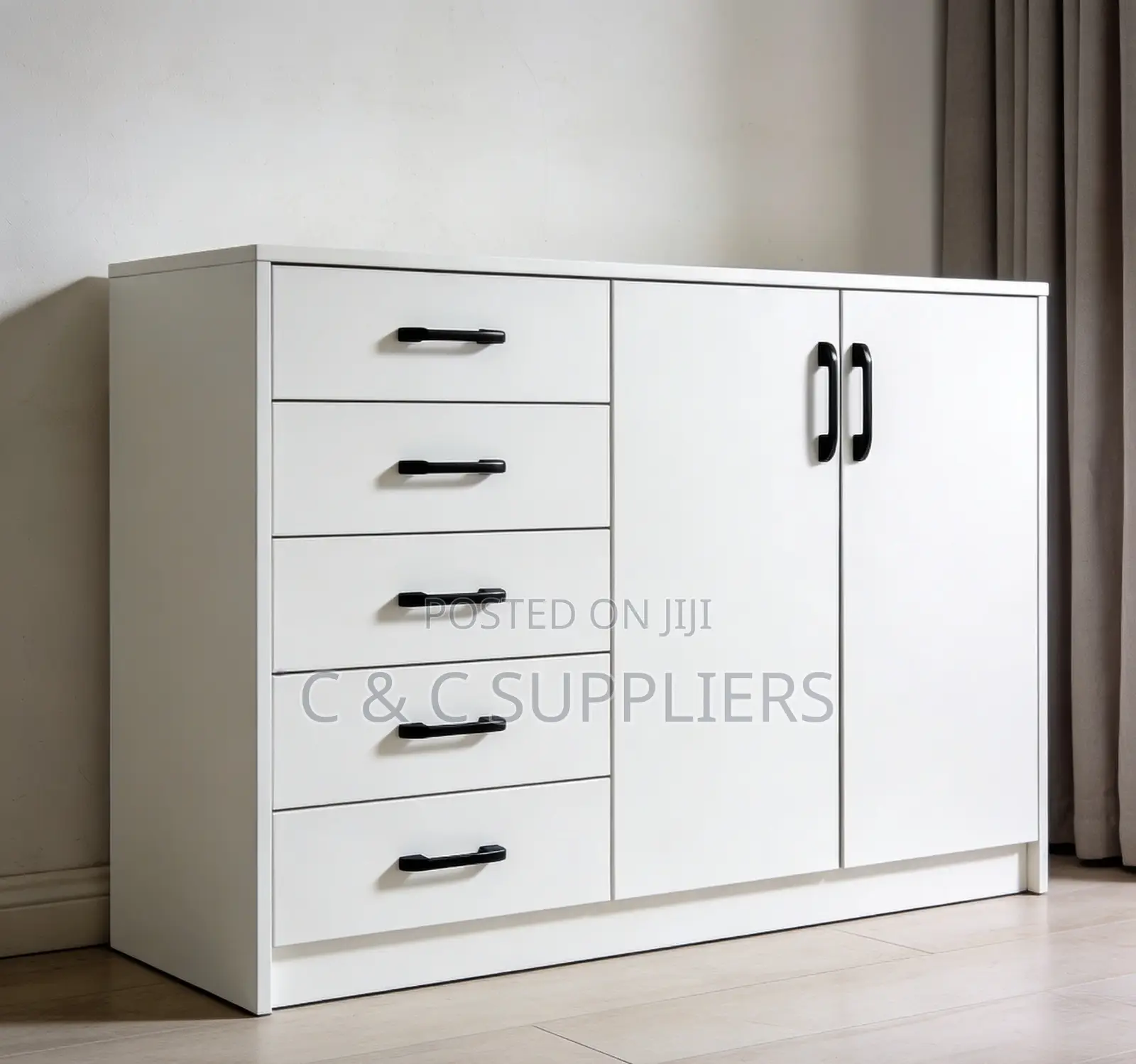2-Door File Credenza With Drawers