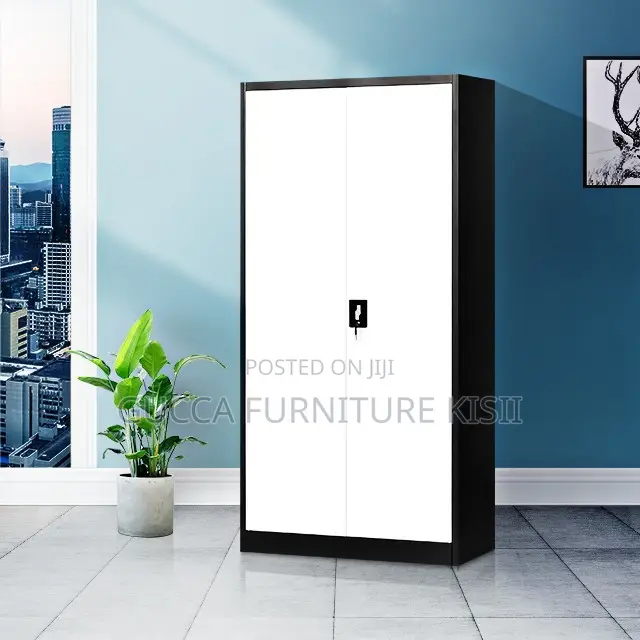 Cabinet; Metal Storage Cabinet With 2 Doors