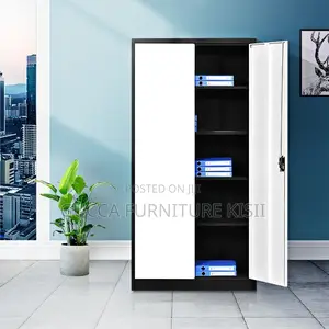 Cabinet; Metal Storage Cabinet With 2 Doors