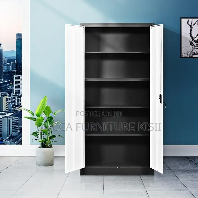 Cabinet; Metal Storage Cabinet With 2 Doors