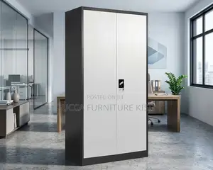 Cabinet; Metal Storage Cabinet With 2 Doors