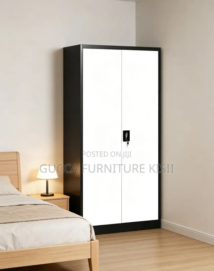 Cabinet; Metal Storage Cabinet With 2 Doors