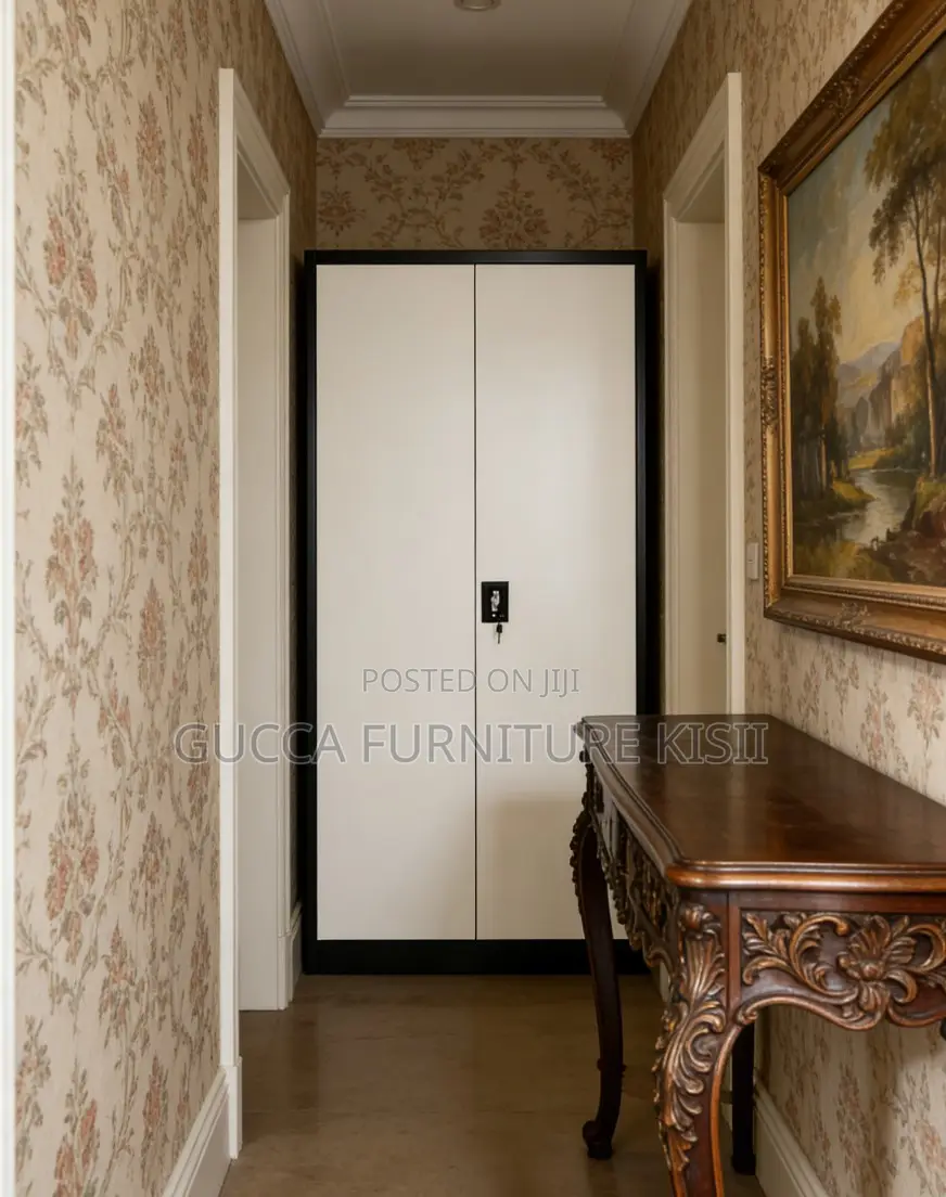Cabinet; Metal Storage Cabinet With 2 Doors
