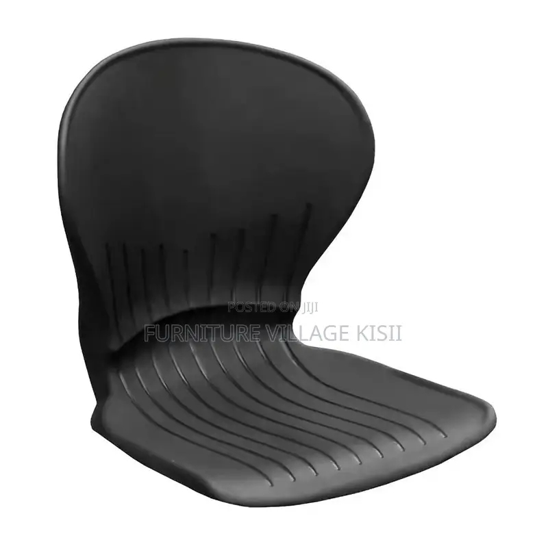 Office Bench;3-Link Black Plastic Reception Bench