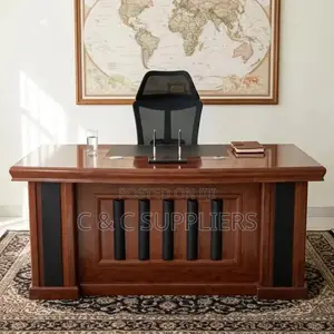 CEO"s Mahogany L-Shape Desk-1600mm