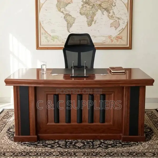CEO"s Mahogany L-Shape Desk-1600mm