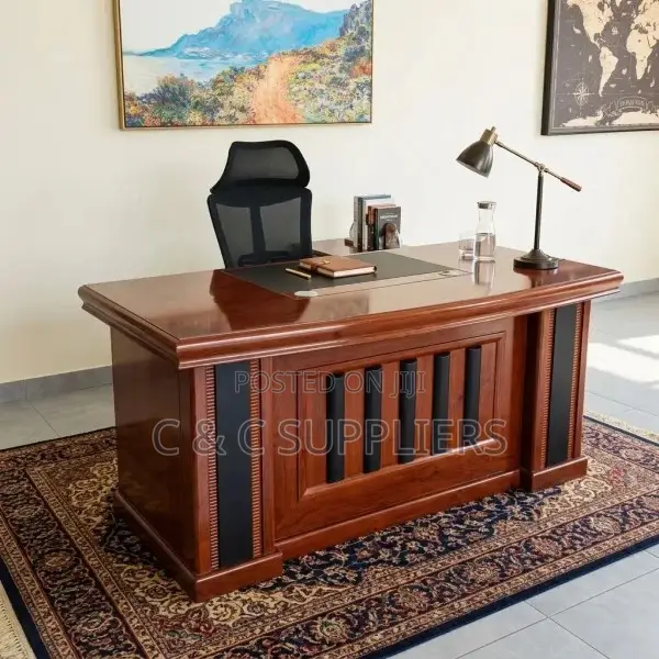 CEO"s Mahogany L-Shape Desk-1600mm