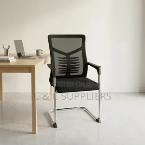 Office Ergonomic Guest Chair With Armrest