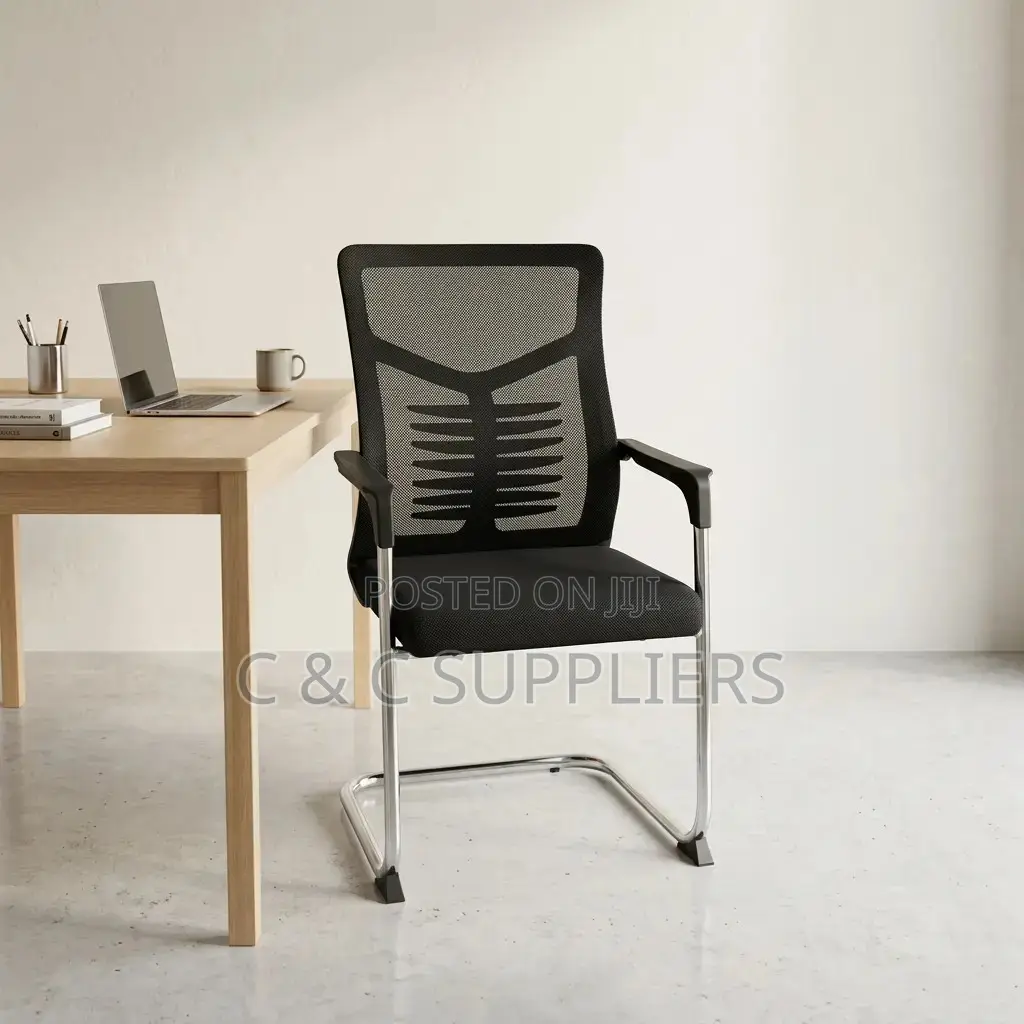 Office Ergonomic Guest Chair With Armrest