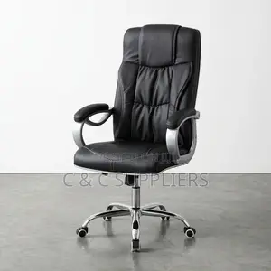 Black Leather Boss Task Chair.
