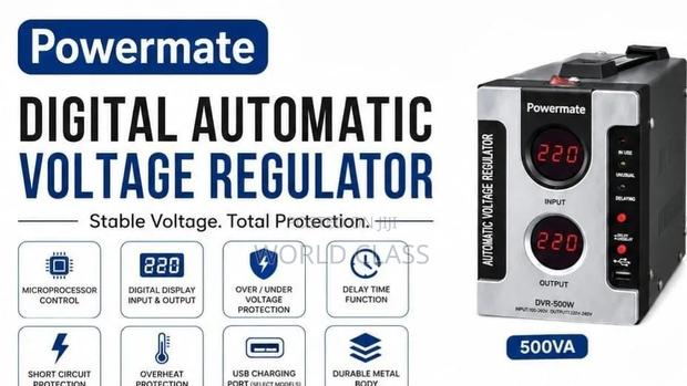 Powermate 500VA Digital Automatic Voltage Regulator (DVR-500W) - thumbnail 2