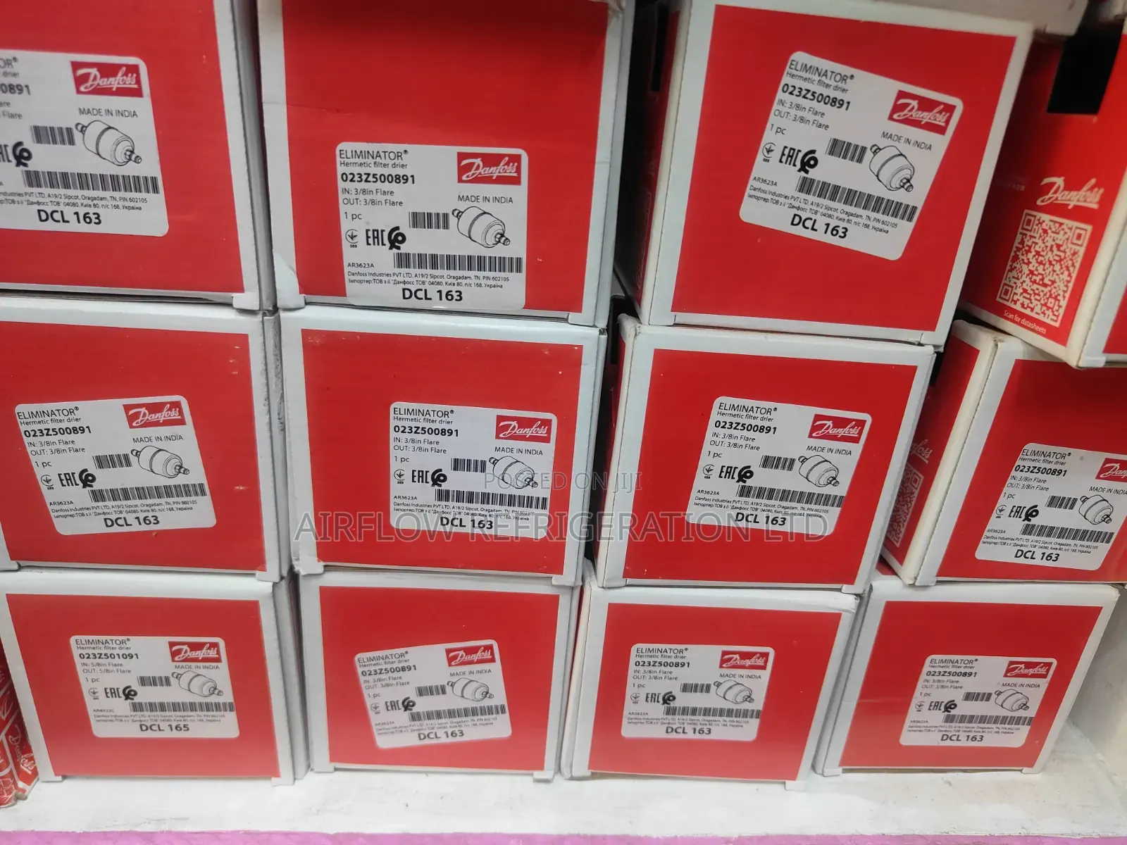 Danfoss Cold Room Filter Drier DCL163, DCL164, DCL 165
