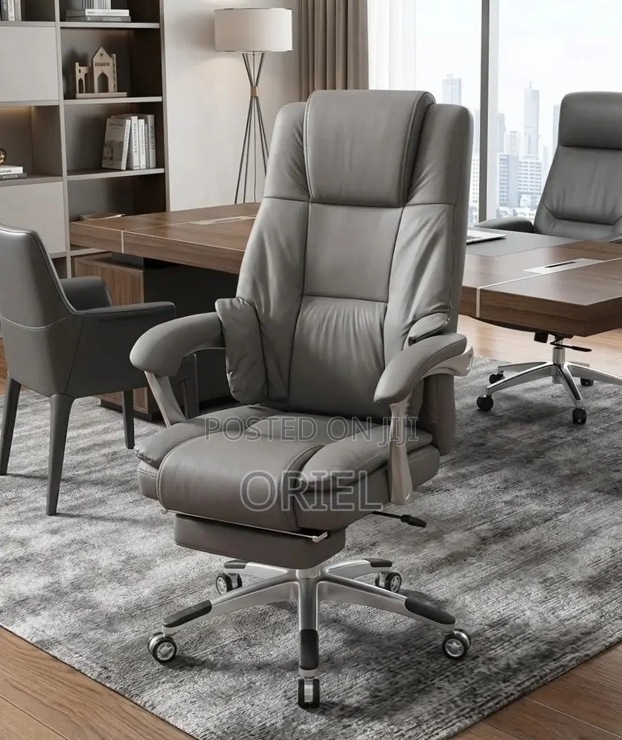 Offiec Chair : Executive Red Office Chair With Footrest